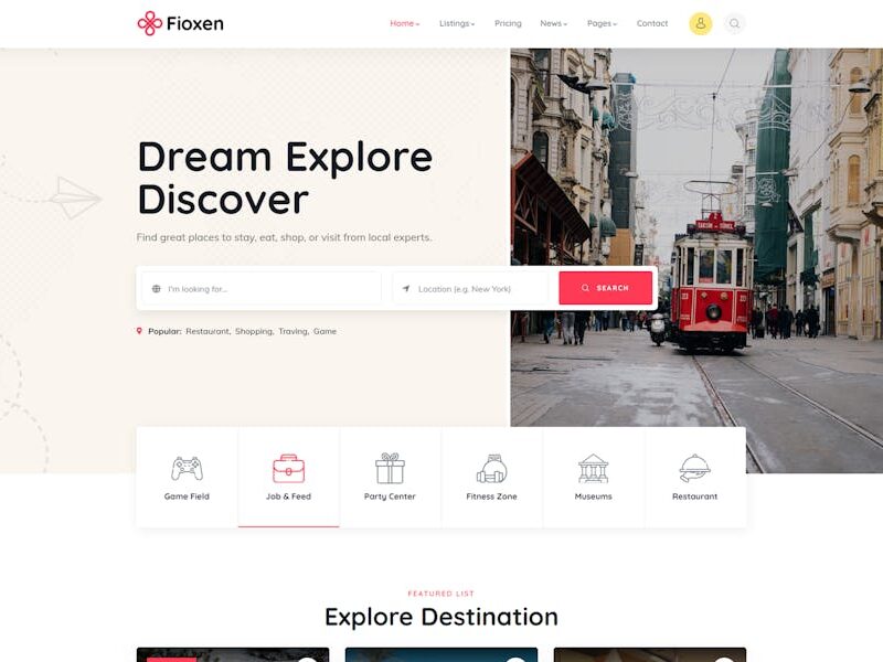 Fioxen - Directory Listing WordPress Theme