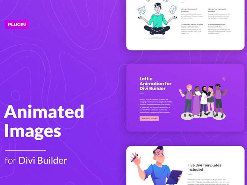 Lottie Animated Images for Divi Builder