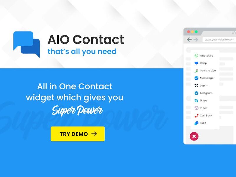 AIO Contact - All in One Contact Widget