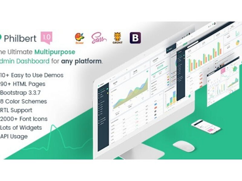 Philbert - Multipurpose Bootstrap Admin Dashboard