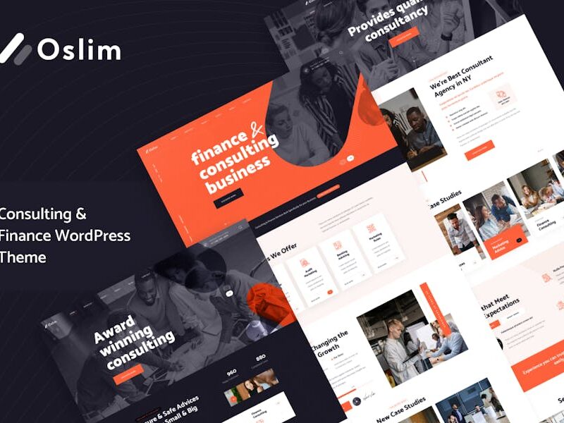 Oslim - Consulting & Finance WordPress Theme