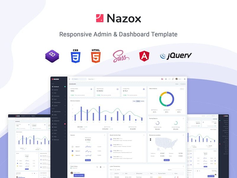 Nazox - Angular 10 Admin & Dashboard Template