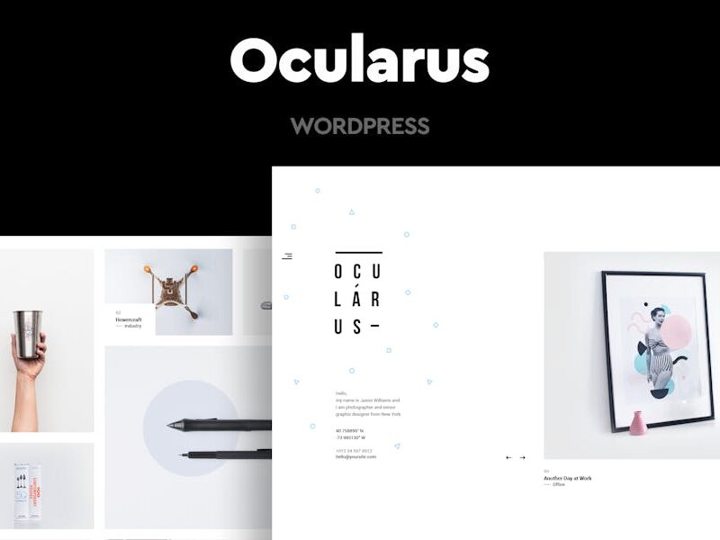 Ocularus - Minimal Photography WordPress Theme