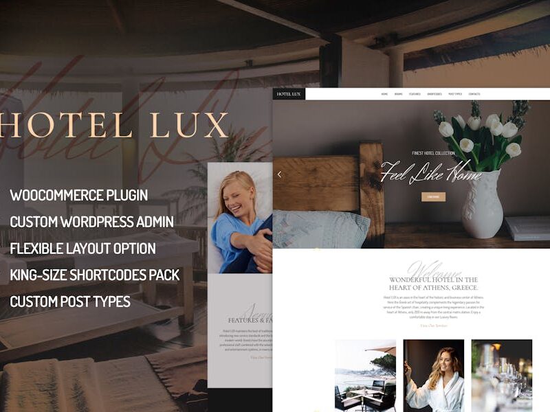 Hotel Lux - Resort & Hotel WordPress Theme
