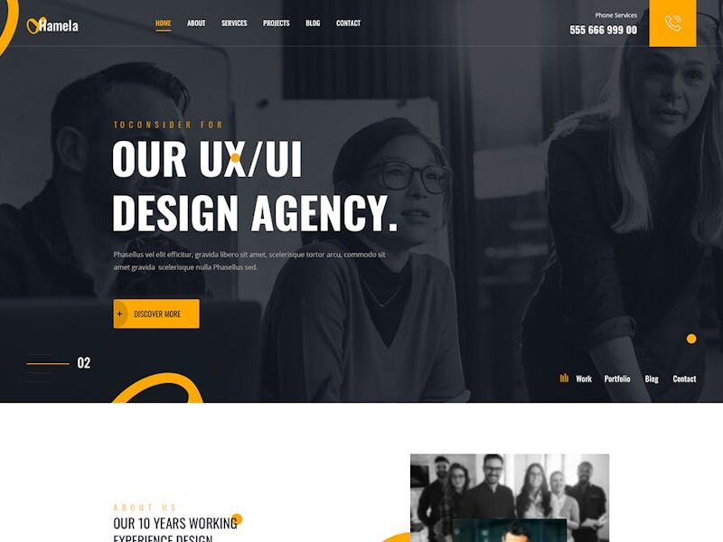 Hamela - Digital Agency Services WordPress Theme