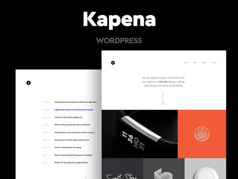 Kapena - Minimal Portfolio WordPress Theme