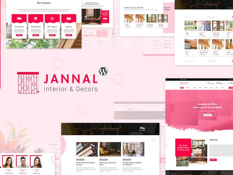 Jannal - Curtains, Blinds & Interior Decor Theme