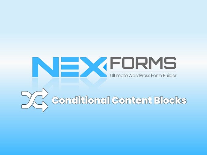 NEX-Forms - Conditional Content Blocks Add-on