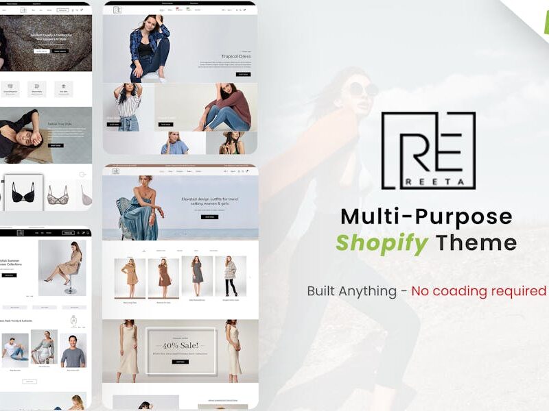 Reeta - 10 Demos Multipurpose 2.0 Shopify Theme