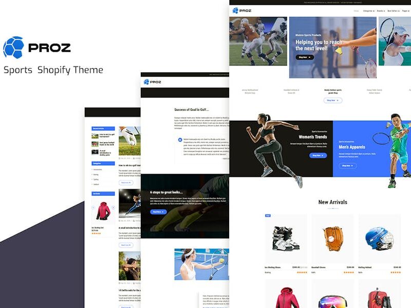 Proz - Sports Store Shopify Theme