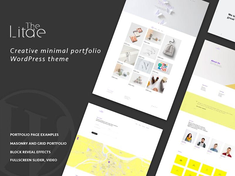 The Litae - Minimal Portfolio WordPress Theme