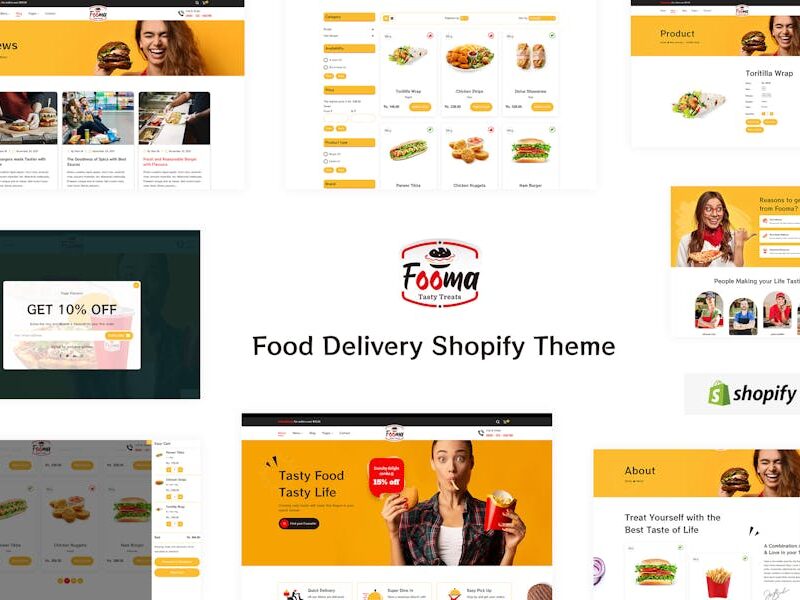 Fooma - Responsive Food Delivery Shopify Theme