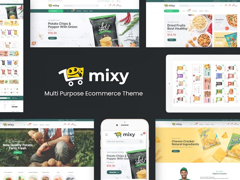Mixy - Organic Food Store WordPress Theme