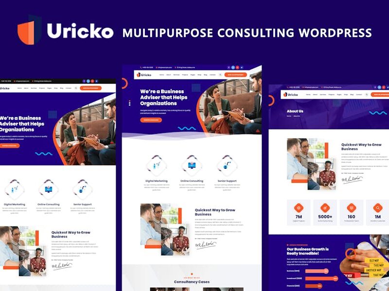 Uricko - Multipurpose Consulting WordPress Theme