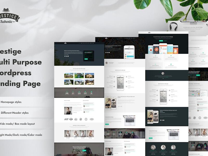 Prestige - Multi Purpose WordPress Landing Pages