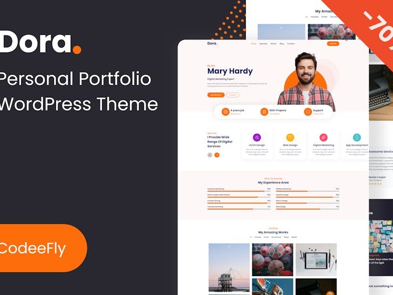 Dora – Personal Portfolio WordPress Theme