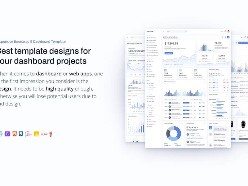 DashByte React 18 & Bootstrap 5 Dashboard Template