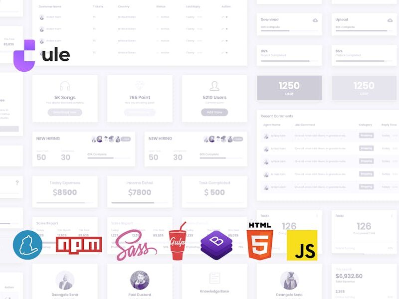 Dashboard HTML Template for Bootstrap 4