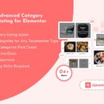 Advanced Category Listing for Elementor Advanced Category Listing for Elementor