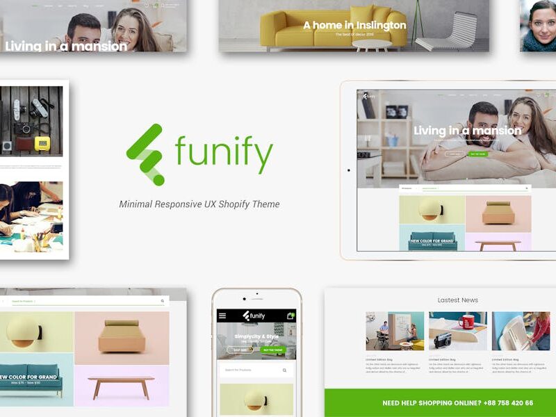 Funify - Minimal Responsive Furnitur Shopify Theme
