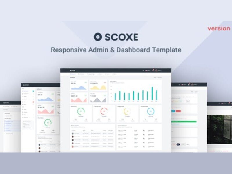 Bootstrap Admin & Dashboard Template - Scoxe