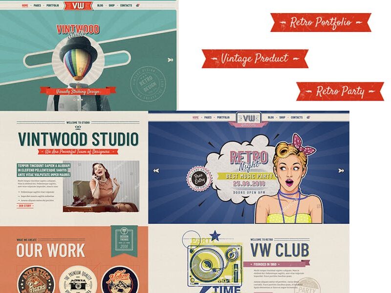 VintWood - Vintage, Retro WordPress Theme