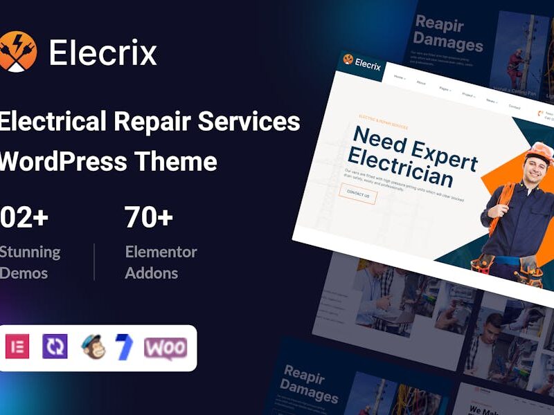 Elecrix – Electrical Repair Services WordPress The