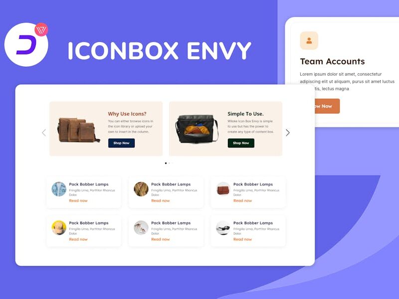 Wiloke Icon Box Envy For Elementor