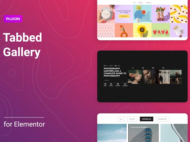 Tabbed Gallery for Elementor