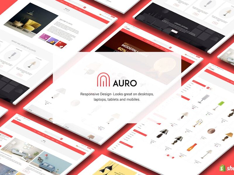 Auro | Hanging, Decorarive Lights Shopify Theme