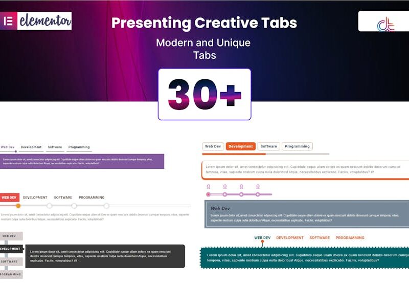 Creative Tabs addon for elementor