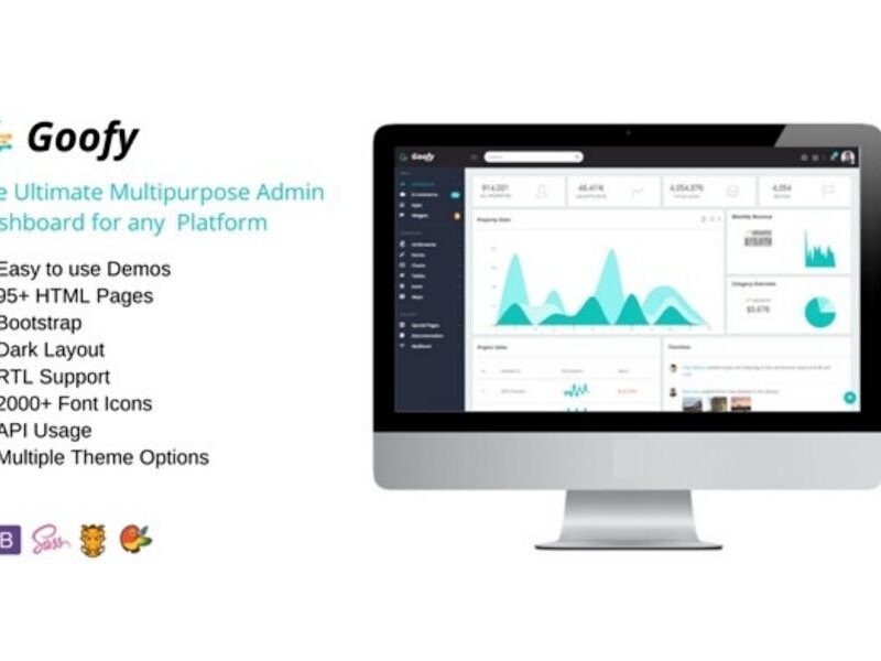 Goofy - Multipurpose Bootstrap Admin Dashboard