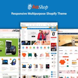 AaShop – Sectioned Bootstrap 4 Shopify Theme