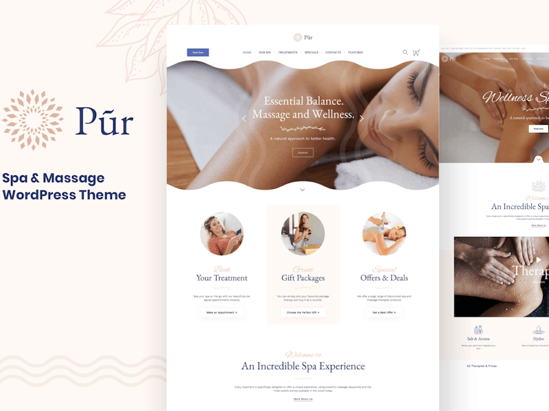 Pur - Wellness & Spa WordPress Theme