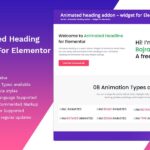 Animated heading addon – widget for Elementor Animated heading addon – widget for Elementor