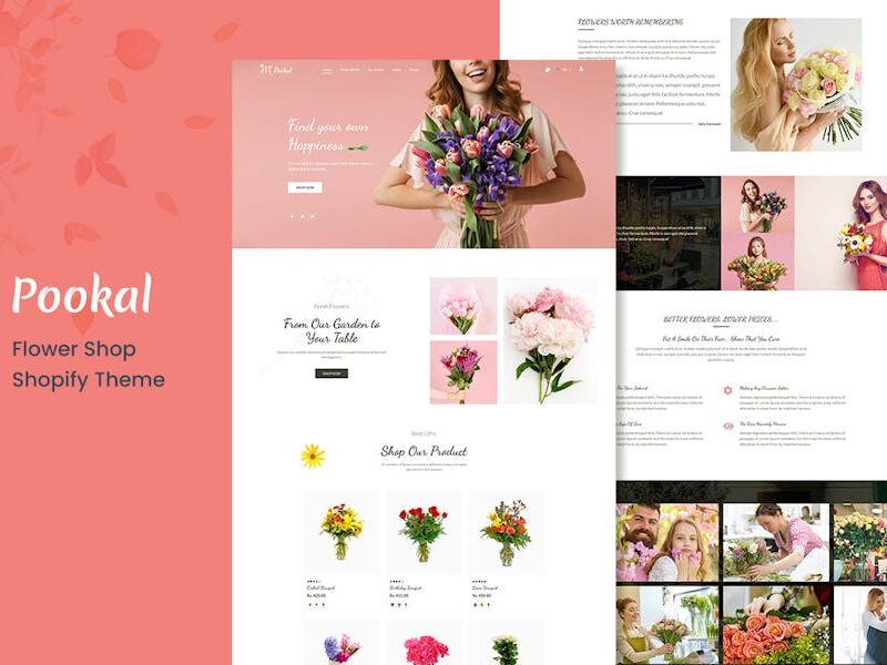 Pookal - Flower Shop and Florist Shopify Theme