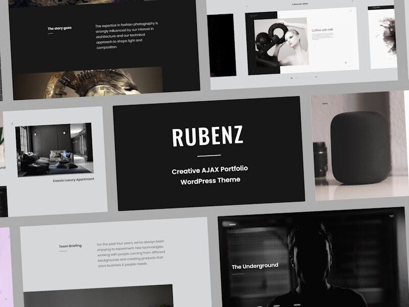 Rubenz – Creative AJAX Elementor Theme