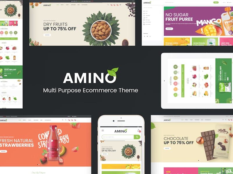 Amino - Organic & Multipurpose OpenCart Theme