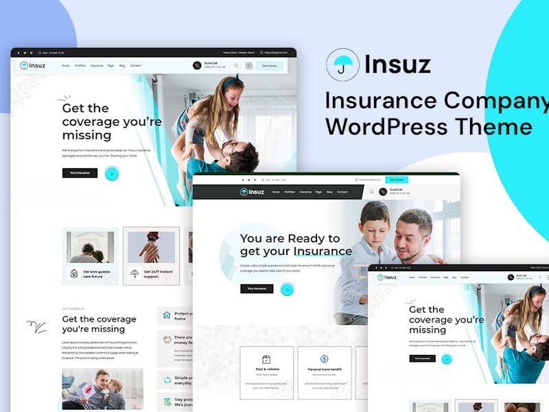 Insuz - Insurance Company WordPress Theme