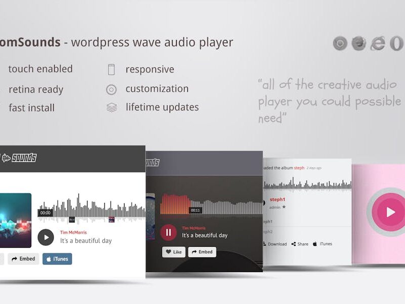ZoomSounds - WordPress Wave Audio Player