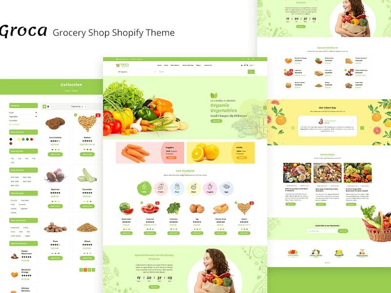 Groca - Grocery, Supermarket Shopify Theme