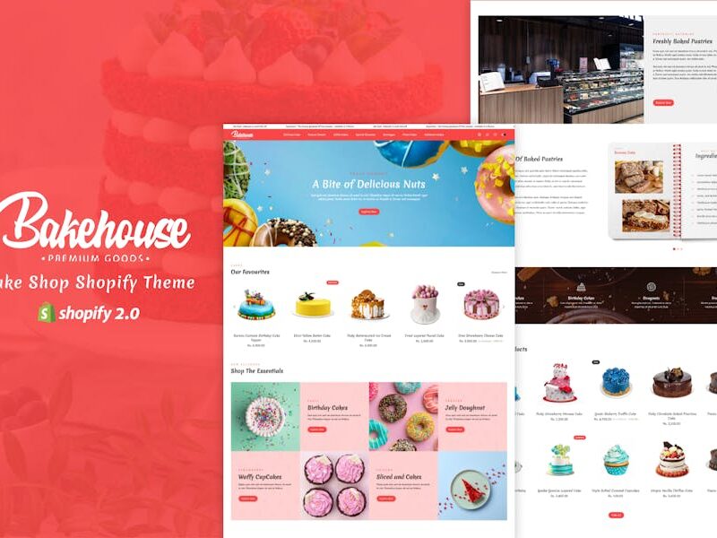 Bakehouse - Bakery, Cake Shop Shopify 2.O Theme