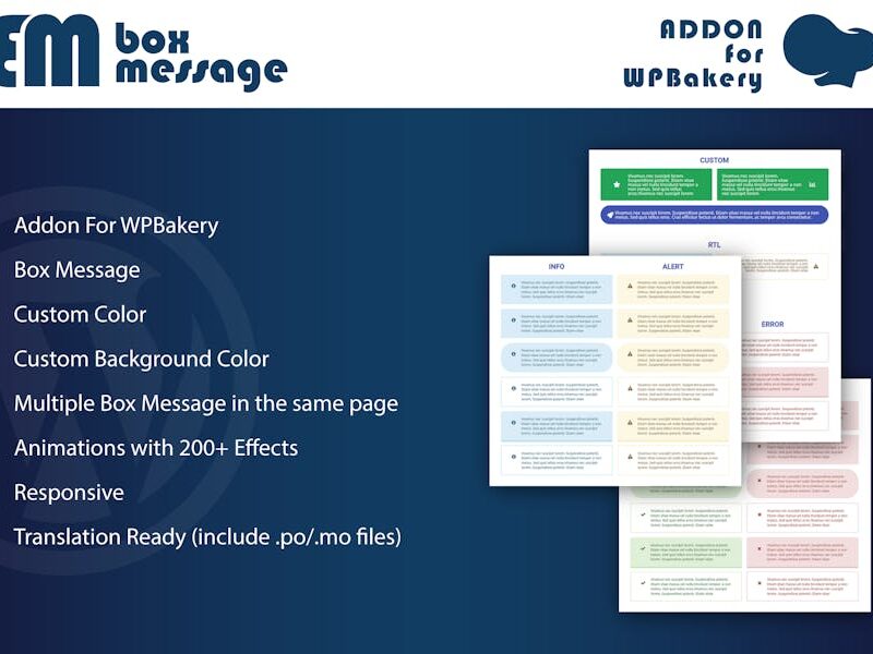 Box Message - Addons for WPBakery Page Builder