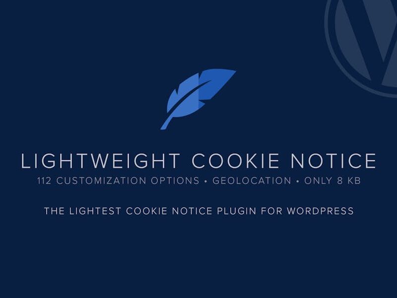 Lightweight Cookie Notice