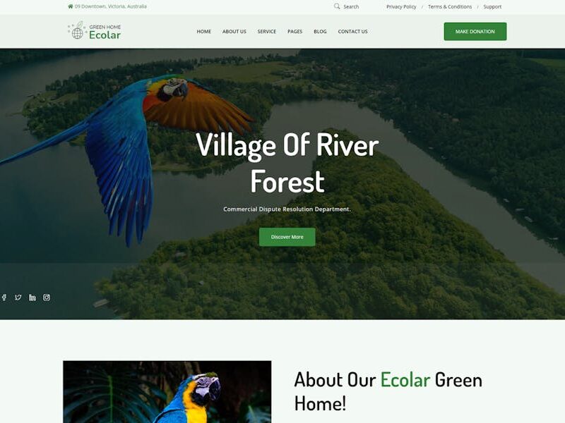 Ecolar - Environment & Ecology WordPress Theme