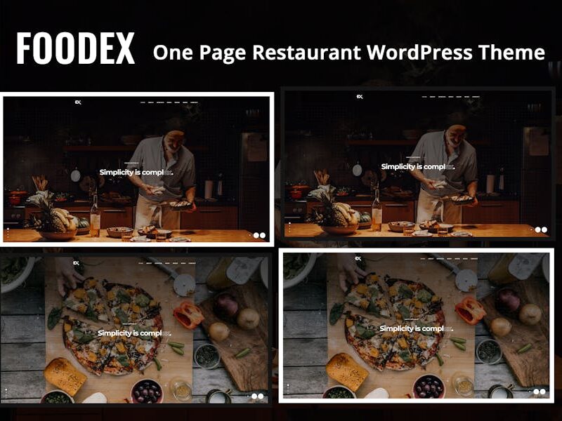 Foodex - One Page Restaurant WordPress Theme