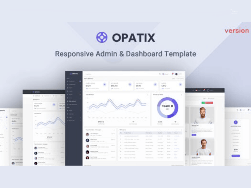 Bootstrap Admin & Dashboard Template - Opatix