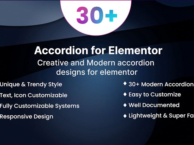 BWD accordion addon for elementor