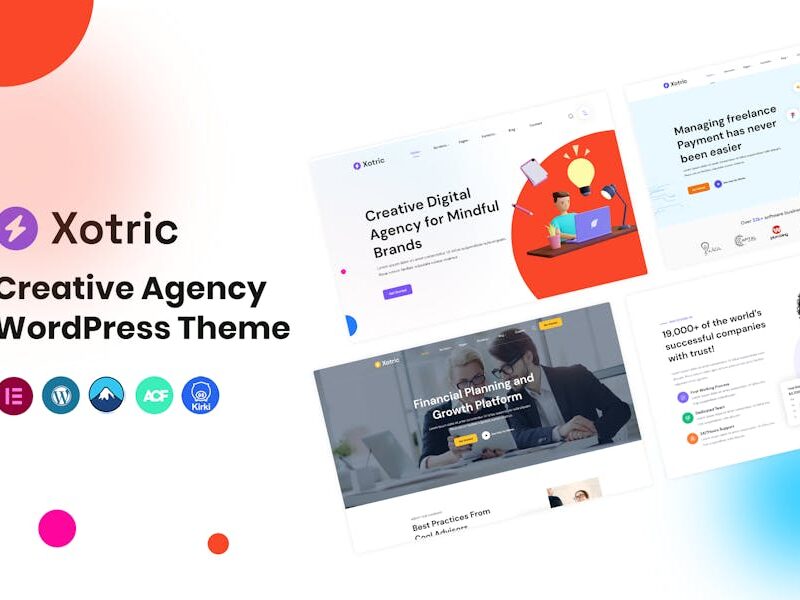 Xotric - Creative Agency WordPress Theme + RTL