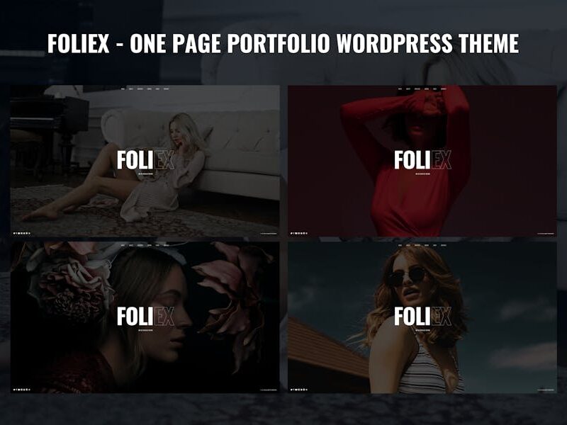 Foliex - One Page Portfolio WordPress Theme